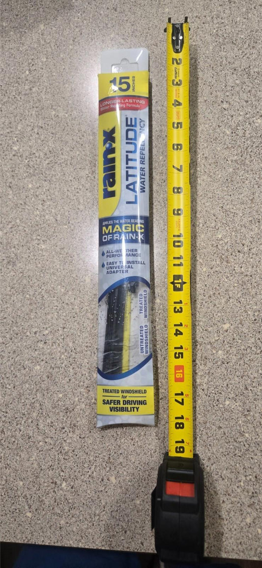 15" Rain-x Latitude Water Repellent Windshield Wiper Blade