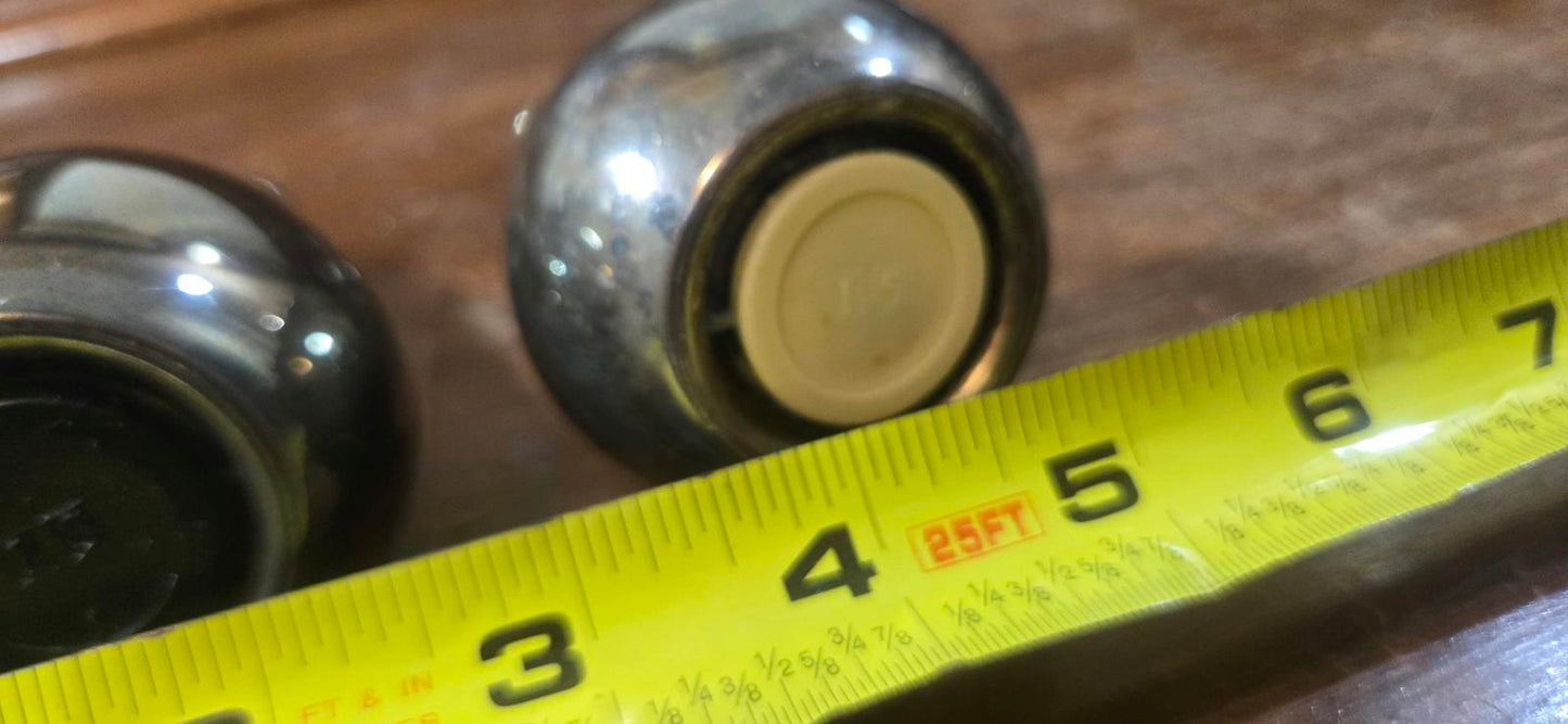 Vintage Silver Plated Metal Salt and Pepper Shakers