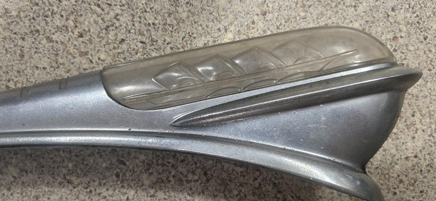 VTG Late 40's Chrome And Lucite Illuminated Plymouth Mayflower Hood Ornament