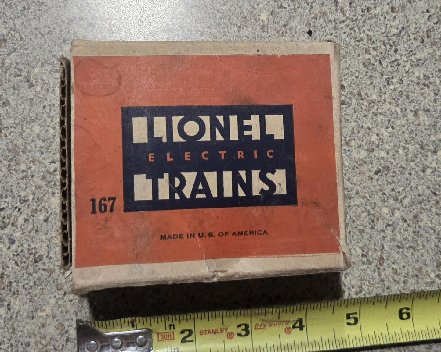 Vintage Lionel Trains O Scale #167 Whistle Controller Made In Usa With Box Black O Guage