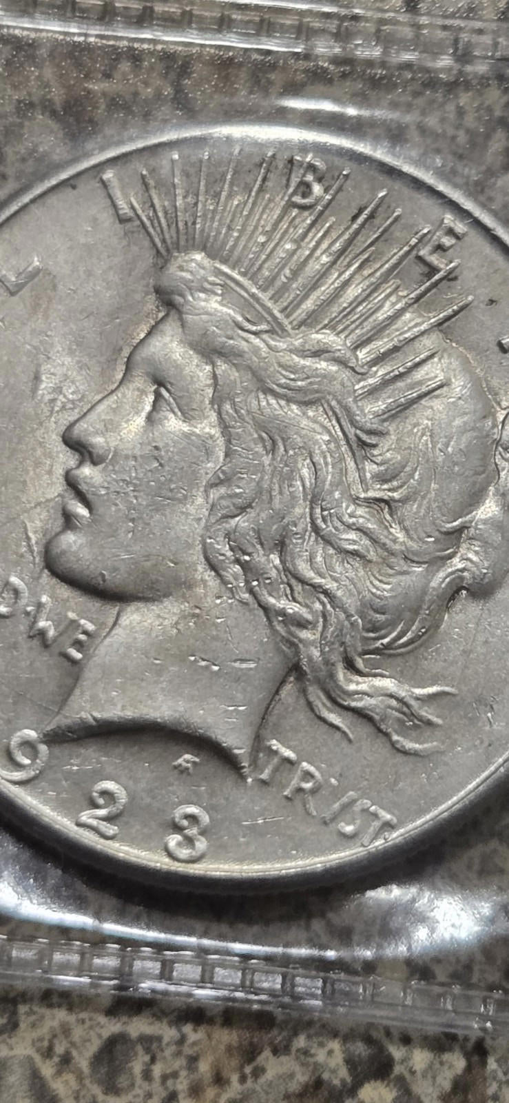 x2 1923-S Silver Peace Dollar 1 Currency Coin Antique Collector Bullion US Mint