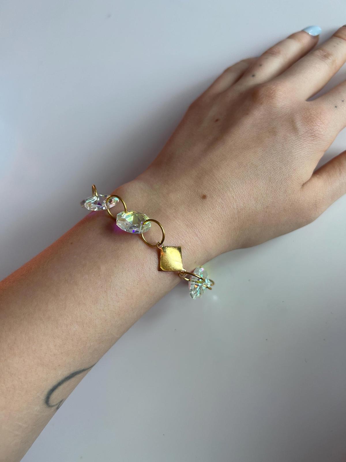 Handmade Beaded Art Jewelry Wonderfully Created Shining Aurora  Bracelet