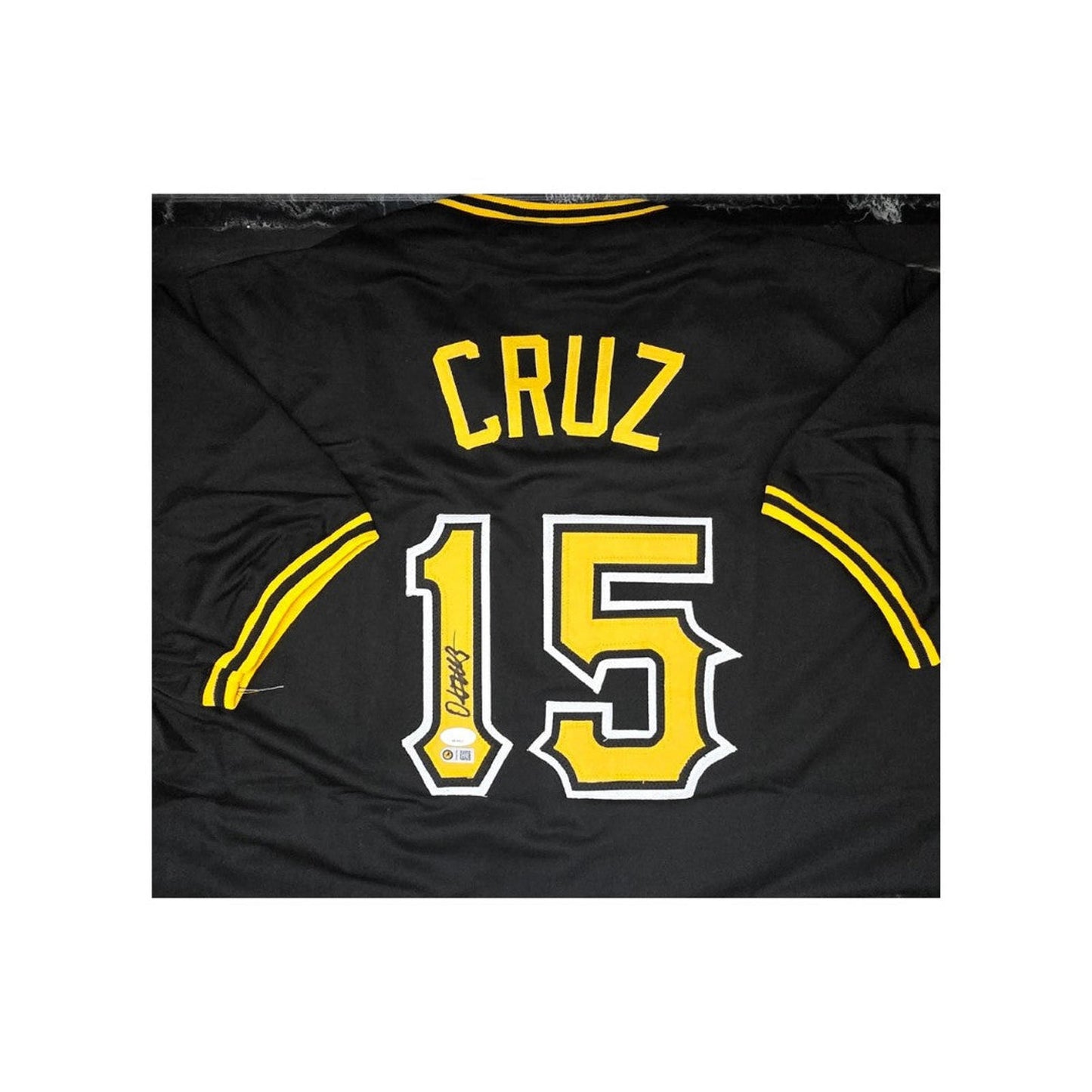 Autographed Oneil Cruz Pittsburgh Black Baseball Jersey With 2 COA'S