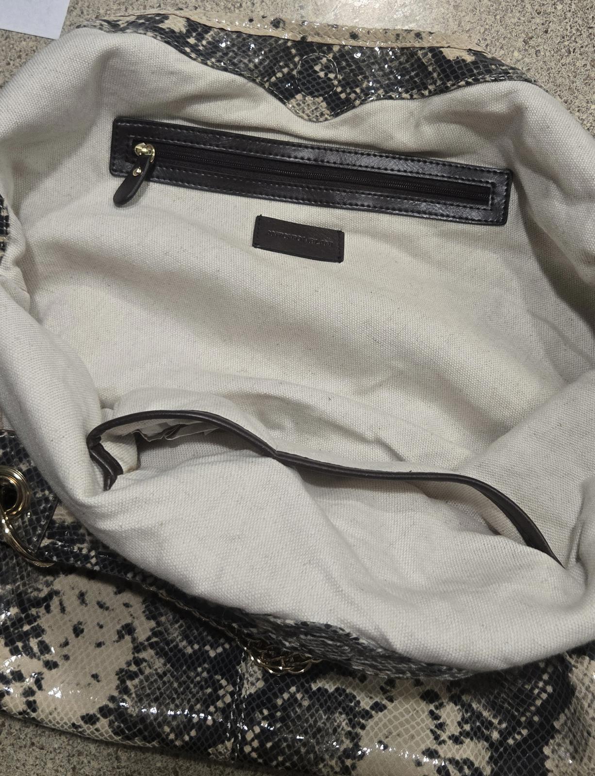 Antonio Melanin Faux Snake Skin Purse w/ Removable Matching Wallet & Storage Bag