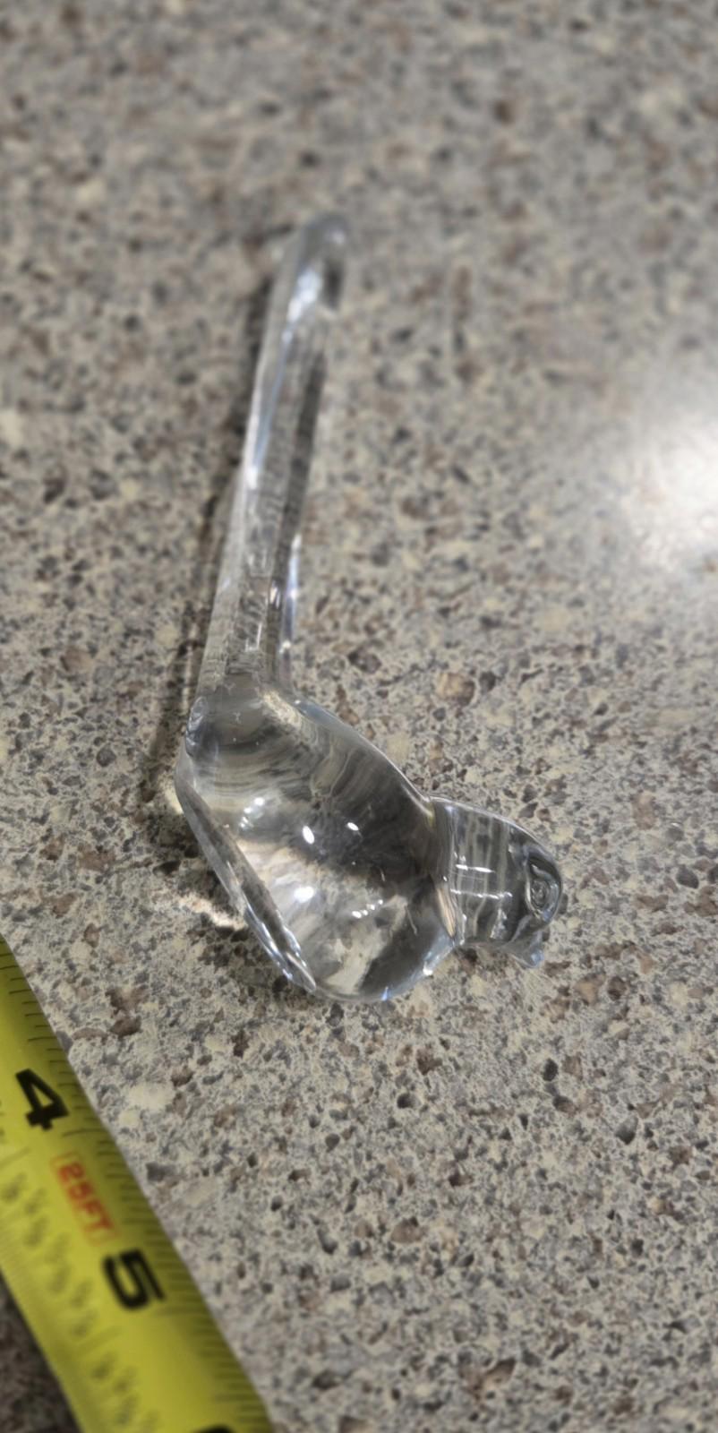 No. One  Vtg Glass .Miniature Heisey Sparrow Animal Figurine Knick Knack