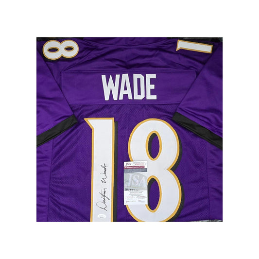 Dayton Wade Baltimore Ravens Autographed Custom Football Jersey With COA