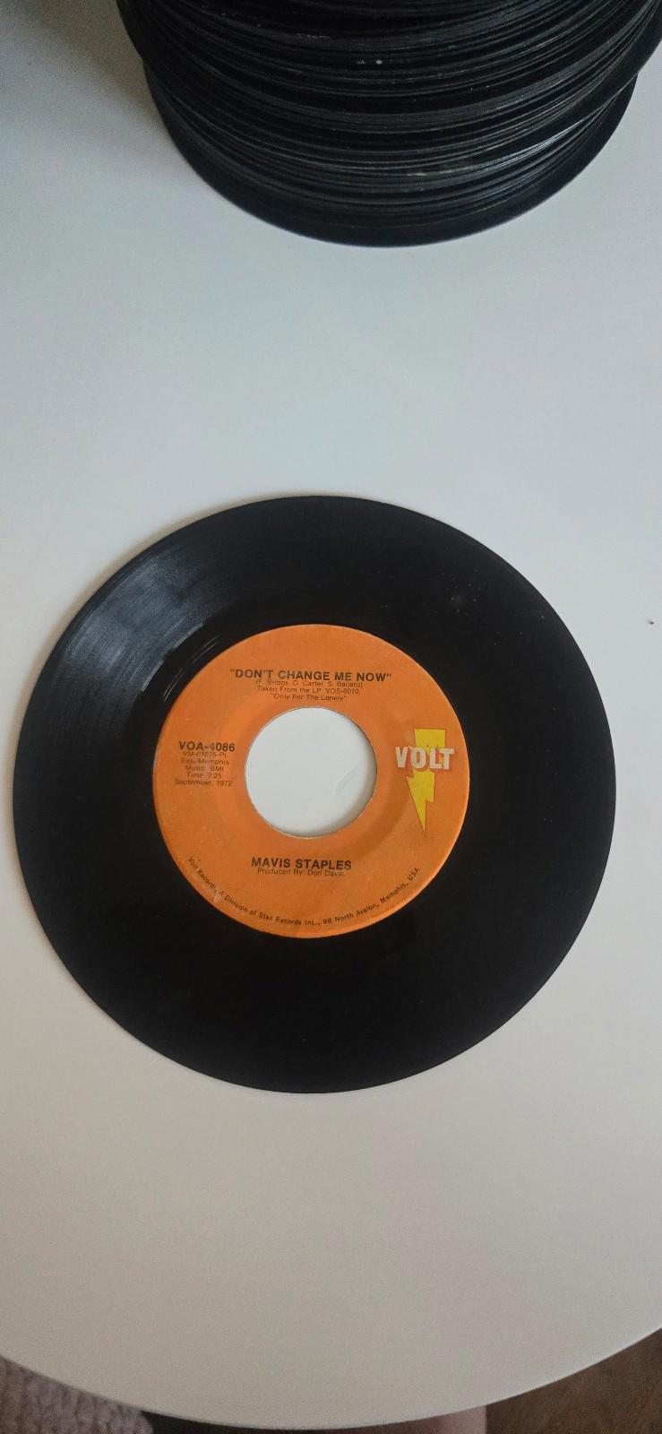 7-inch 45 RPM Vinyl "Endlessly" "Don't Change Me Now" By Mavis Staples