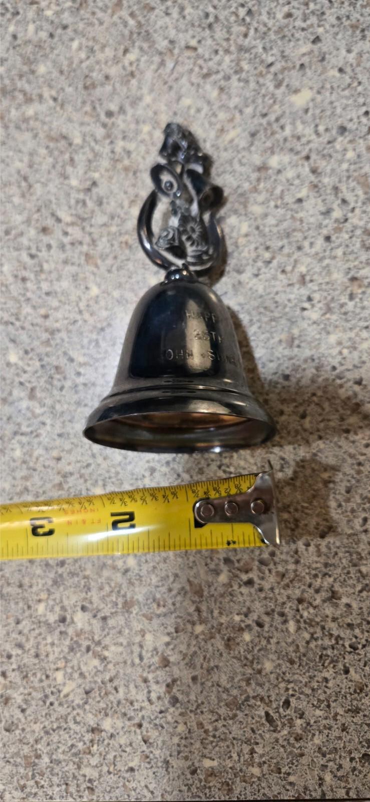 Reed and Barton Silver Plated Music Wedding Anniversary Bell