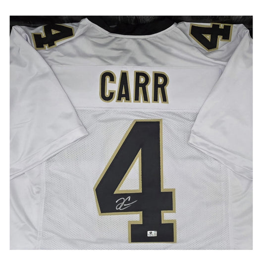 Derek Carr New Orleans Saints Autographed Custom Football Jersey coa