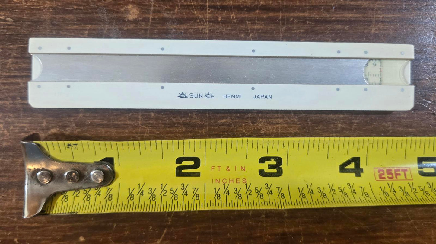 Vtg Sun Hemmi Japanese Slide Rule Mechanical Analog Computer.