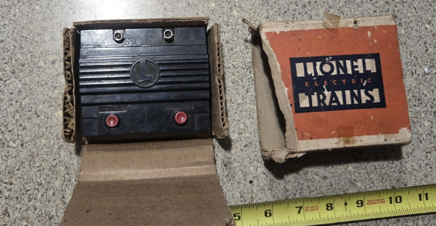 Vintage Lionel Trains O Scale #167 Whistle Controller Made In Usa With Box Black O Guage