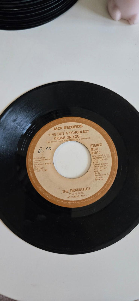 45 RPM vinylThe Dramatics "I Just Wanna Dance With You" & I've Got a Schoolboy..