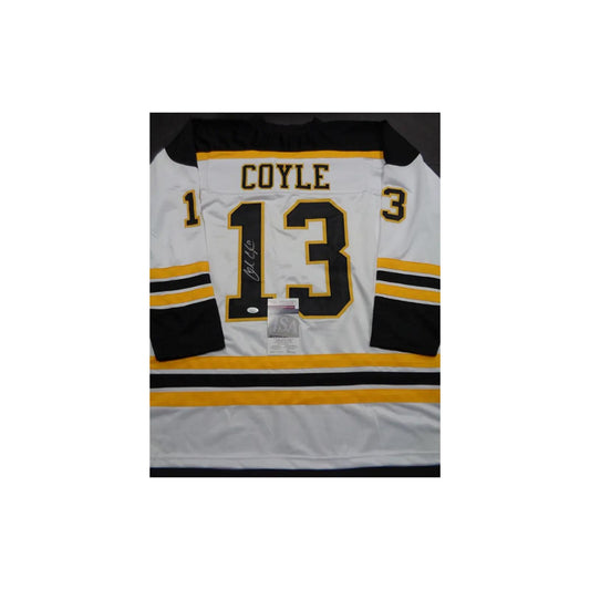 Charlie Coyle Boston Bruins Autographed Custom Hockey Jersey coa