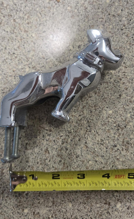 Chrome Mac Truck Bulldog Hood Ornament Emblem With Box 87931 No Base