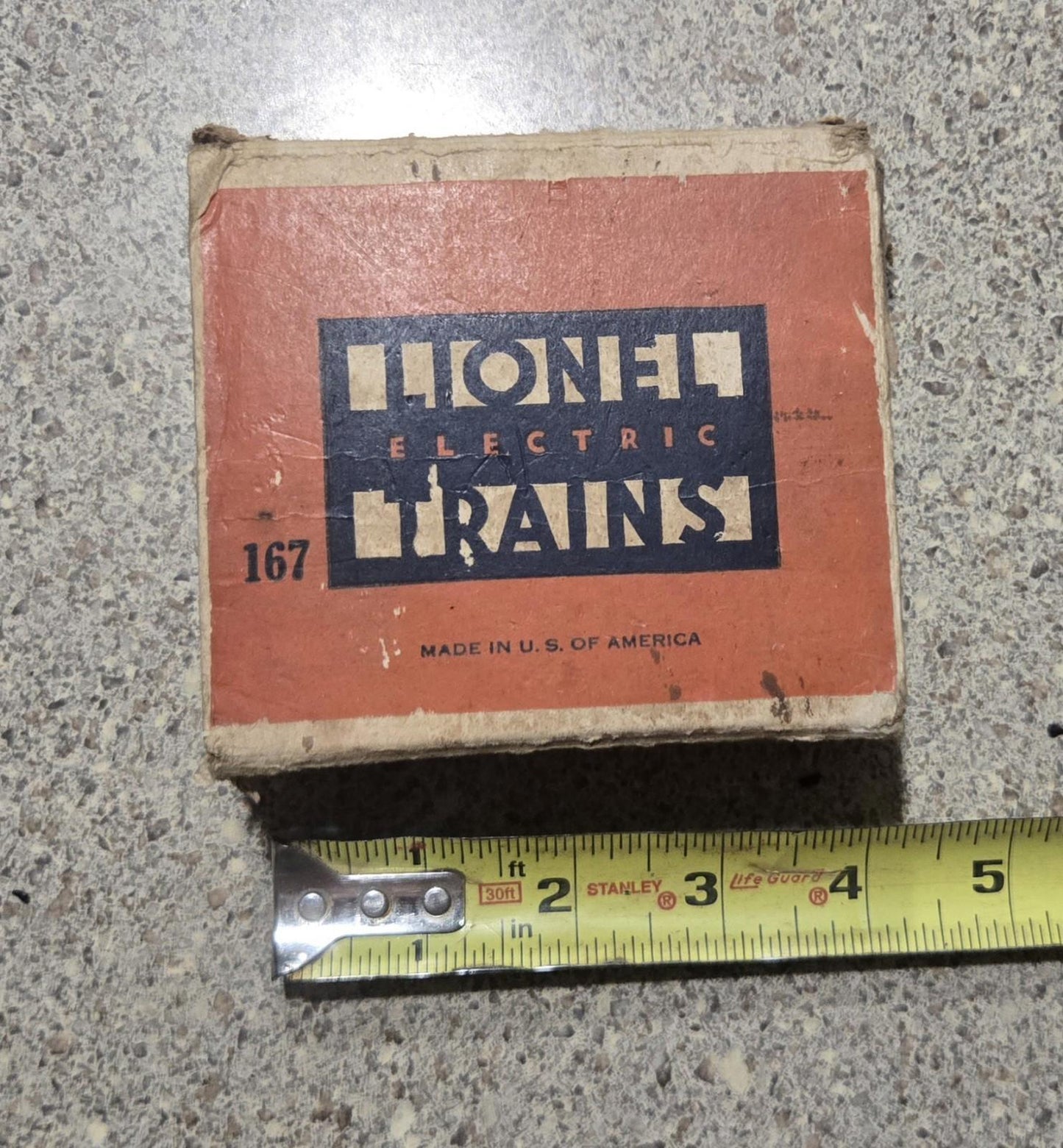 Vintage Lionel Trains O Scale #167 Whistle Controller Made In Usa With Box Black O Guage