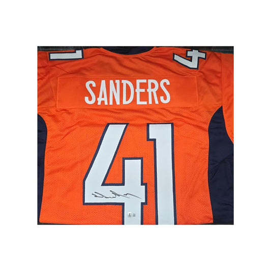 Drew Sanders Denver Broncos Autographed Custom Football Jersey Hologram