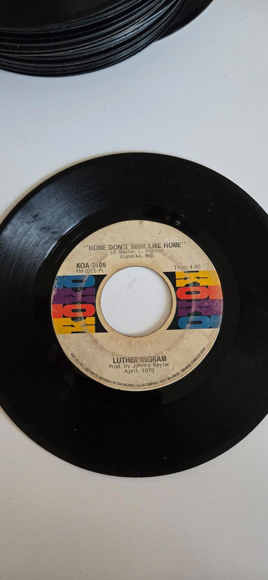 7-inch 45 RPM Vinyl RecordHome Don't Seem Like HomeAin't That Loving You Luther