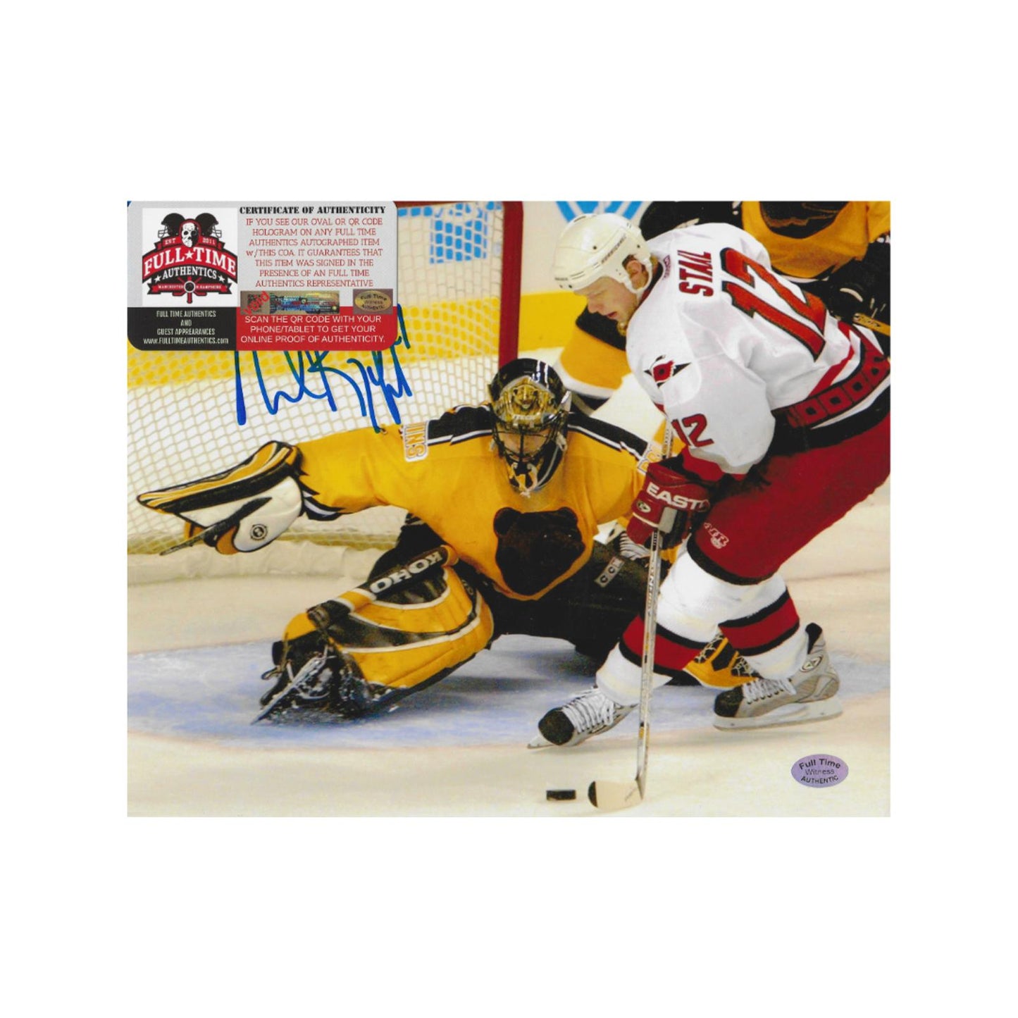 Andrew Raycroft Boston Bruins Autographed 8x10 Photo With COA
