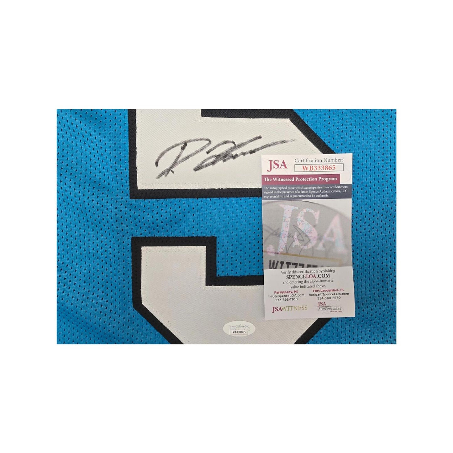 Diontae Johnson Carolina Panthers Autographed Custom Football Jersey With COA