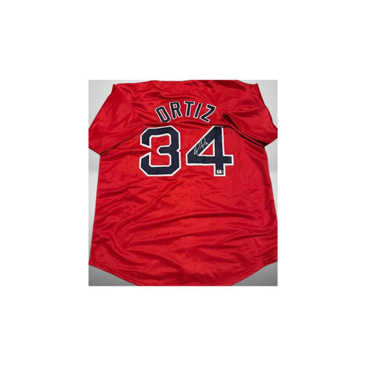 David Ortiz Boston Red Sox Autographed Custom Baseball Jersey With COA