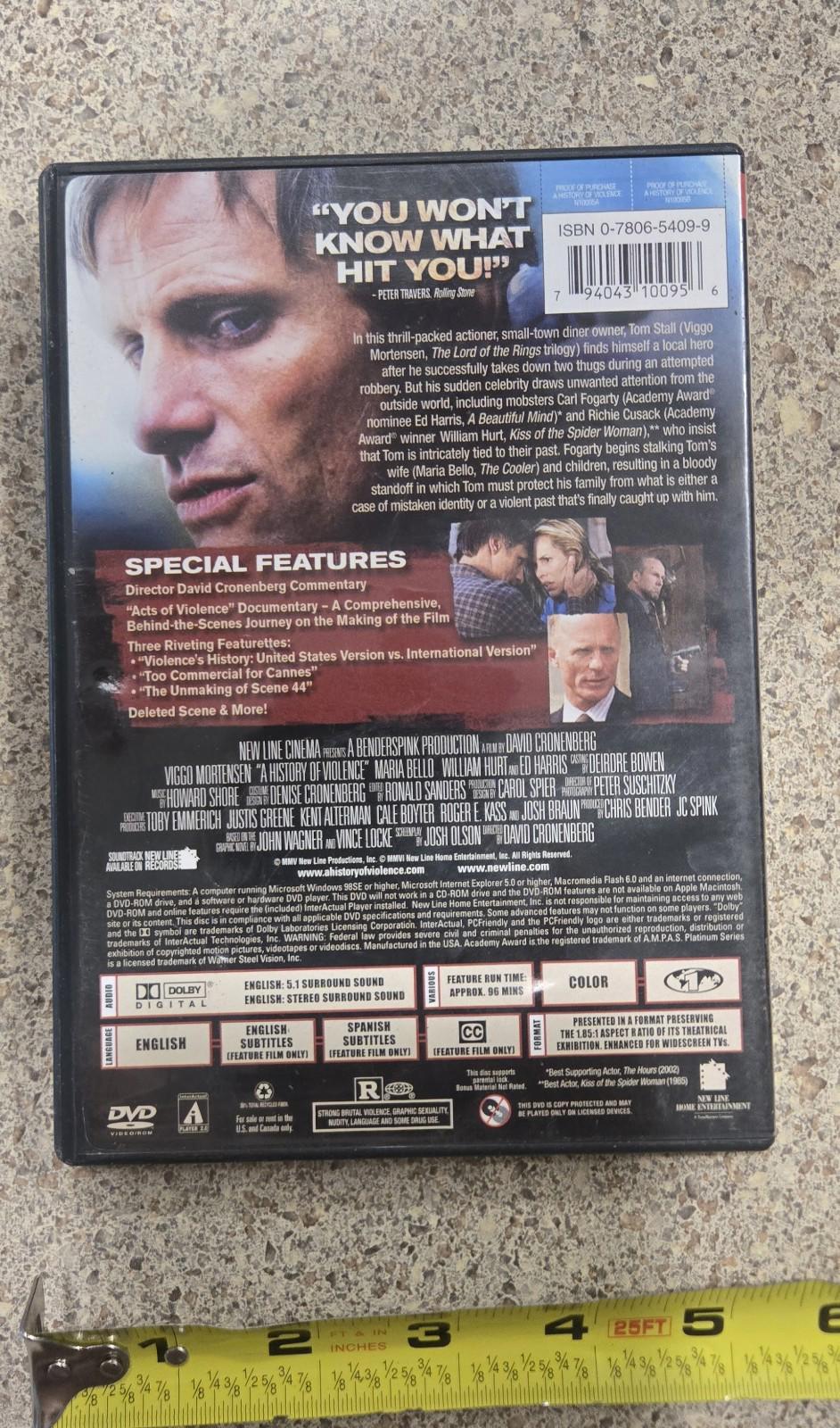 A History of Violence (DVD, 2005)