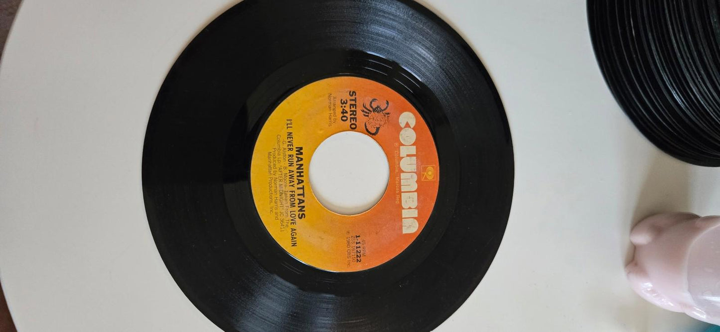 7-inch 45 RPM Vinyl Shining Star, I'll Never Run Away From Love Again" The Manha