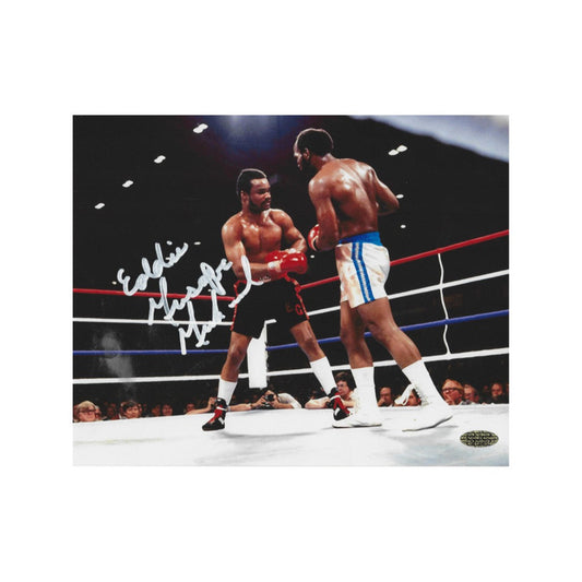 EDDIE MUSTAFA MUHAMMAD AUTOGRAPHED 8X10 PHOTO BOXING WITH COA