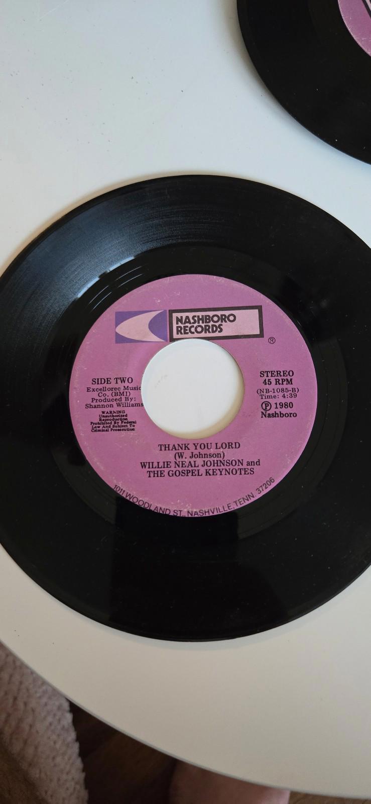 7-inch 45 RPM Vinyl Record"Don't Wait Too Long"Thank You LordWillie Neal Johnson