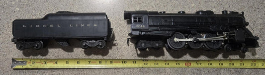 Lionel 2046 Hudson 4-6-4 Steam Engine W/ 2046w Tender Car Black Vintage O guage