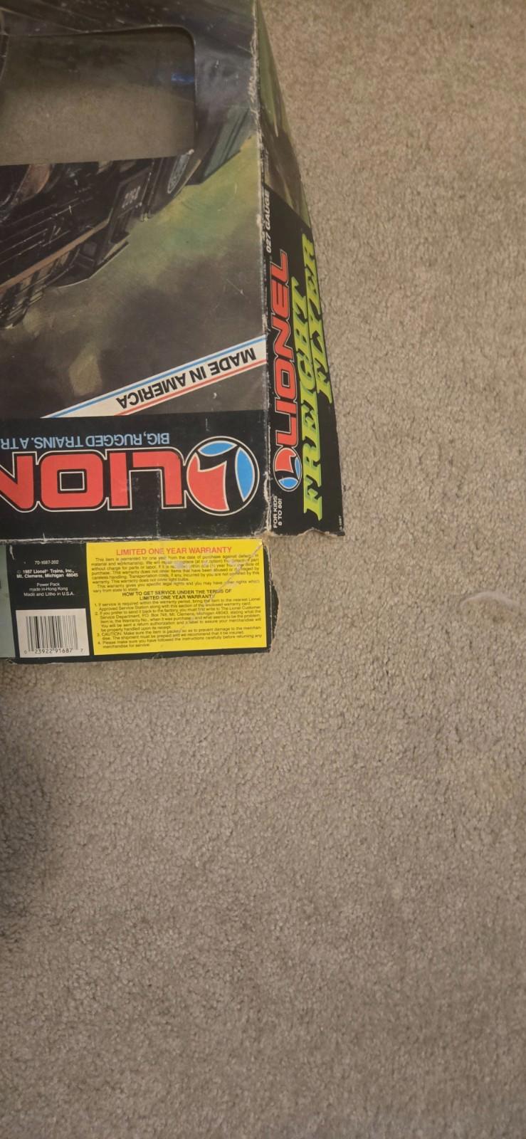 Lionel O27 Guage Freight Flyer 7 Car Electric Train Steam Loco Set/Box