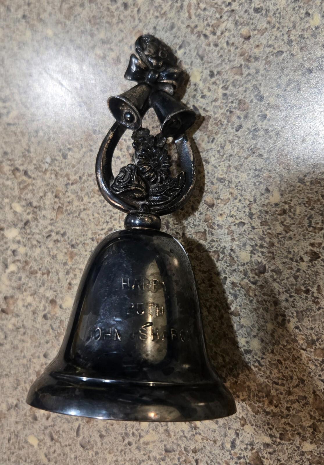 Reed and Barton Silver Plated Music Wedding Anniversary Bell