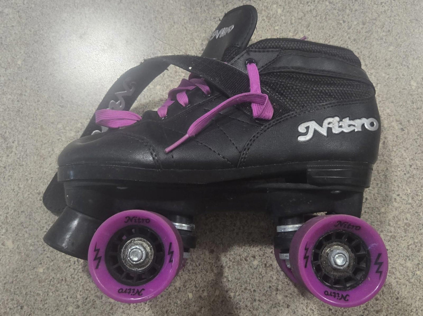 Epic Skates Super Nitro Quad Speed Roller Purple Size US 4