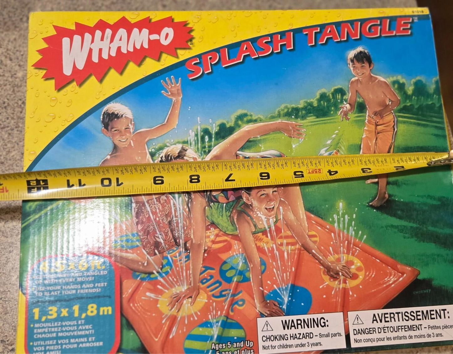 Wham-O Splash Tangle Outdoor Yard Twister Style Water Game Mat New in Box