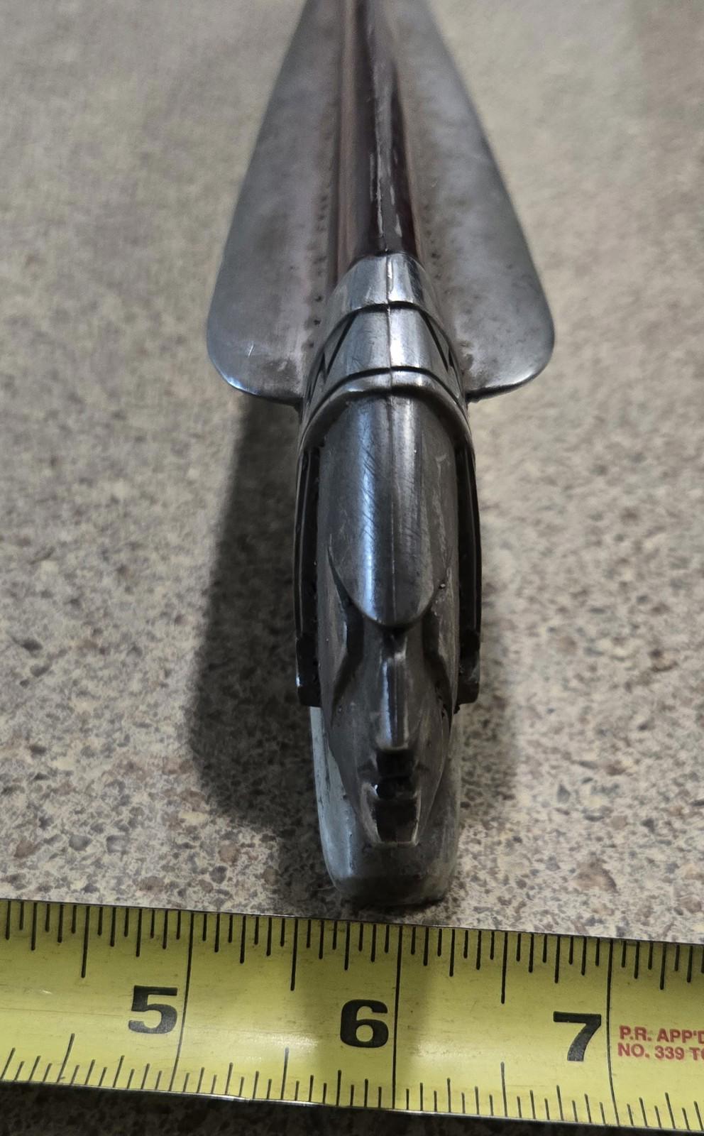 All Original VTG Pontiac Chieftain Red Lucite Insert 1946 508615 Chrome Art Deco