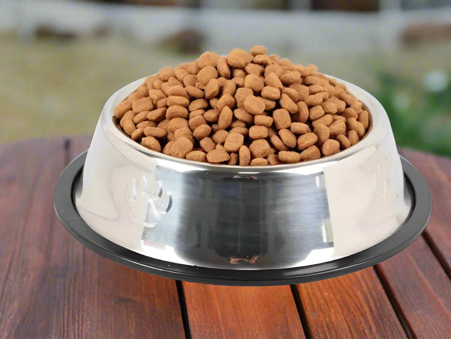2 pc Stainless Steel Dog And Cat Food And Water Bowl Non Slip Base