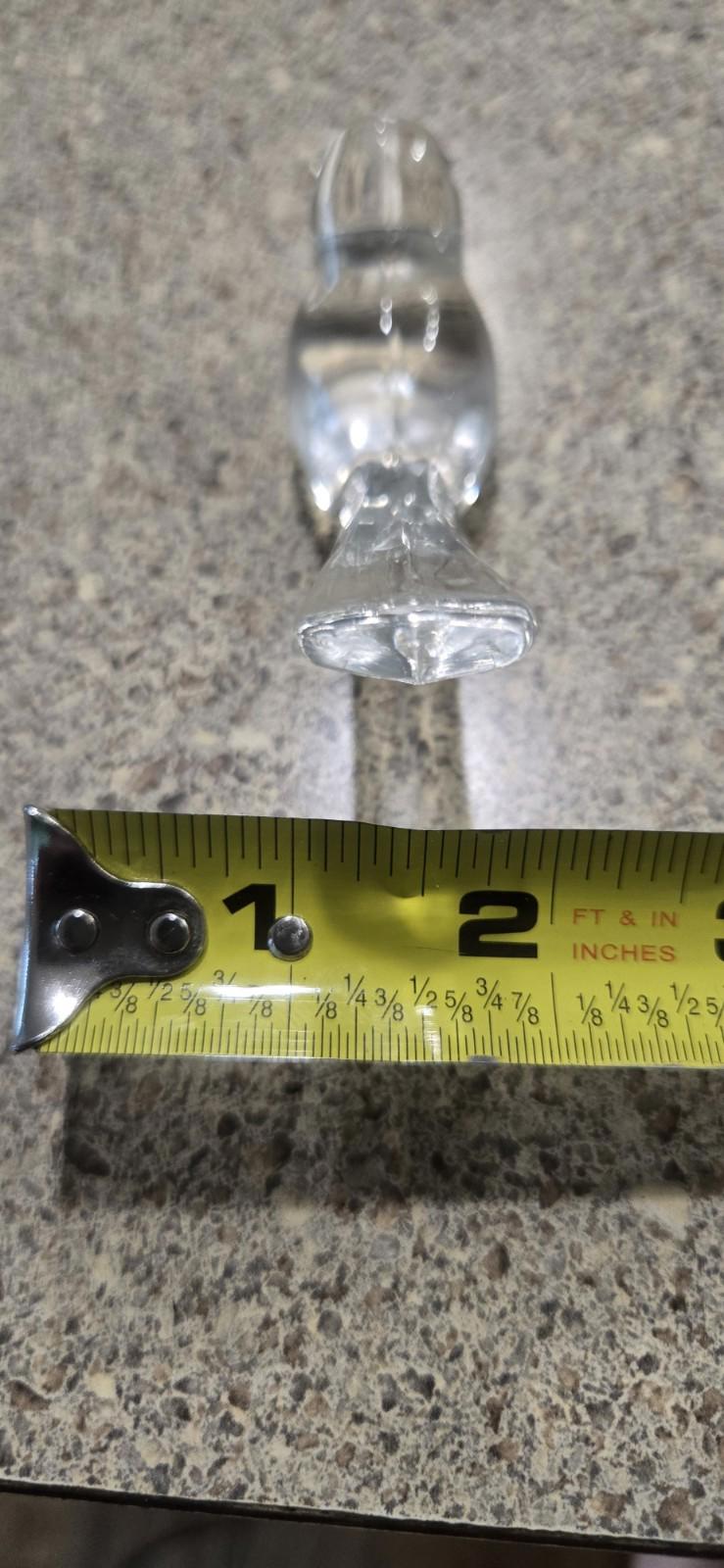 No. One  Vtg Glass .Miniature Heisey Sparrow Animal Figurine Knick Knack