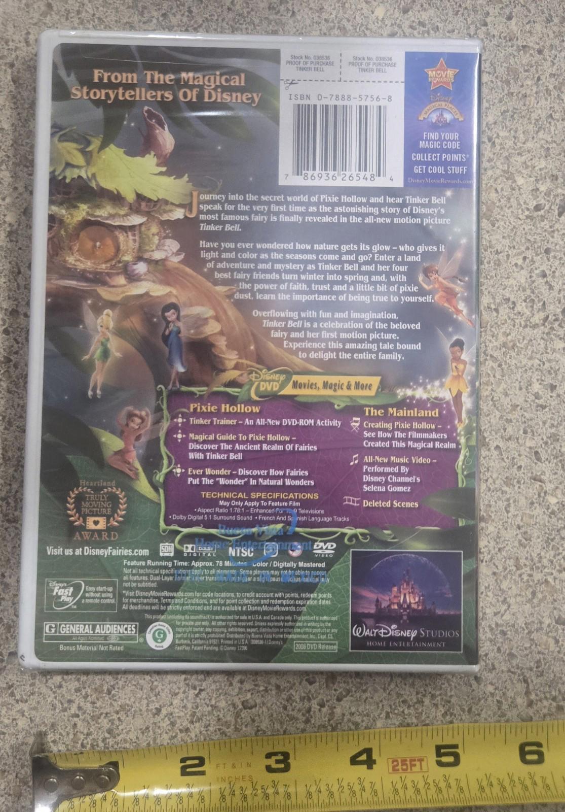 Tinker Bell (DVD, 2008) Disney Factory Sealed