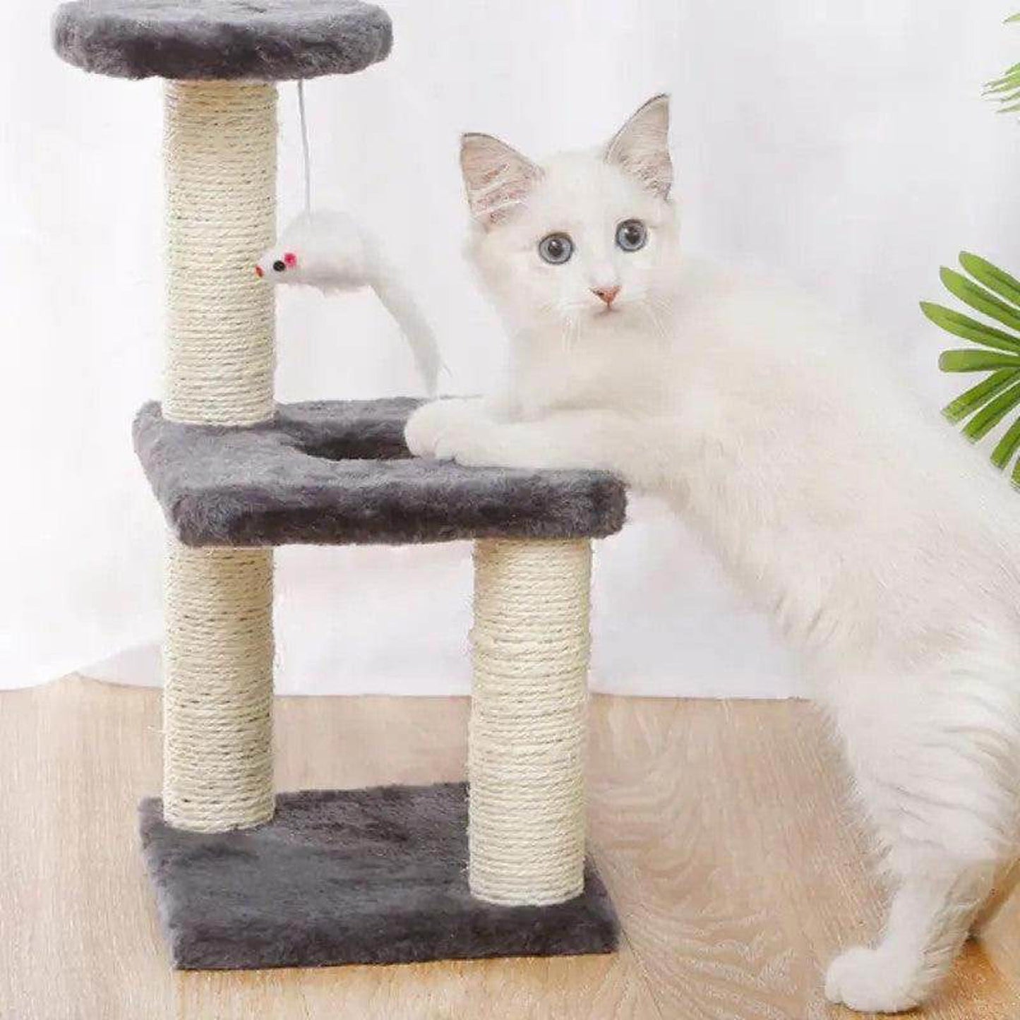 Active Cat Tower with Jumping Platform for Indoor Fun