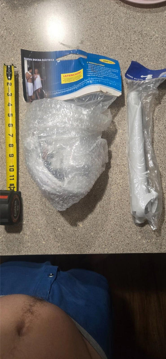 Instant Heat Heated Shower Head and Hand Shank