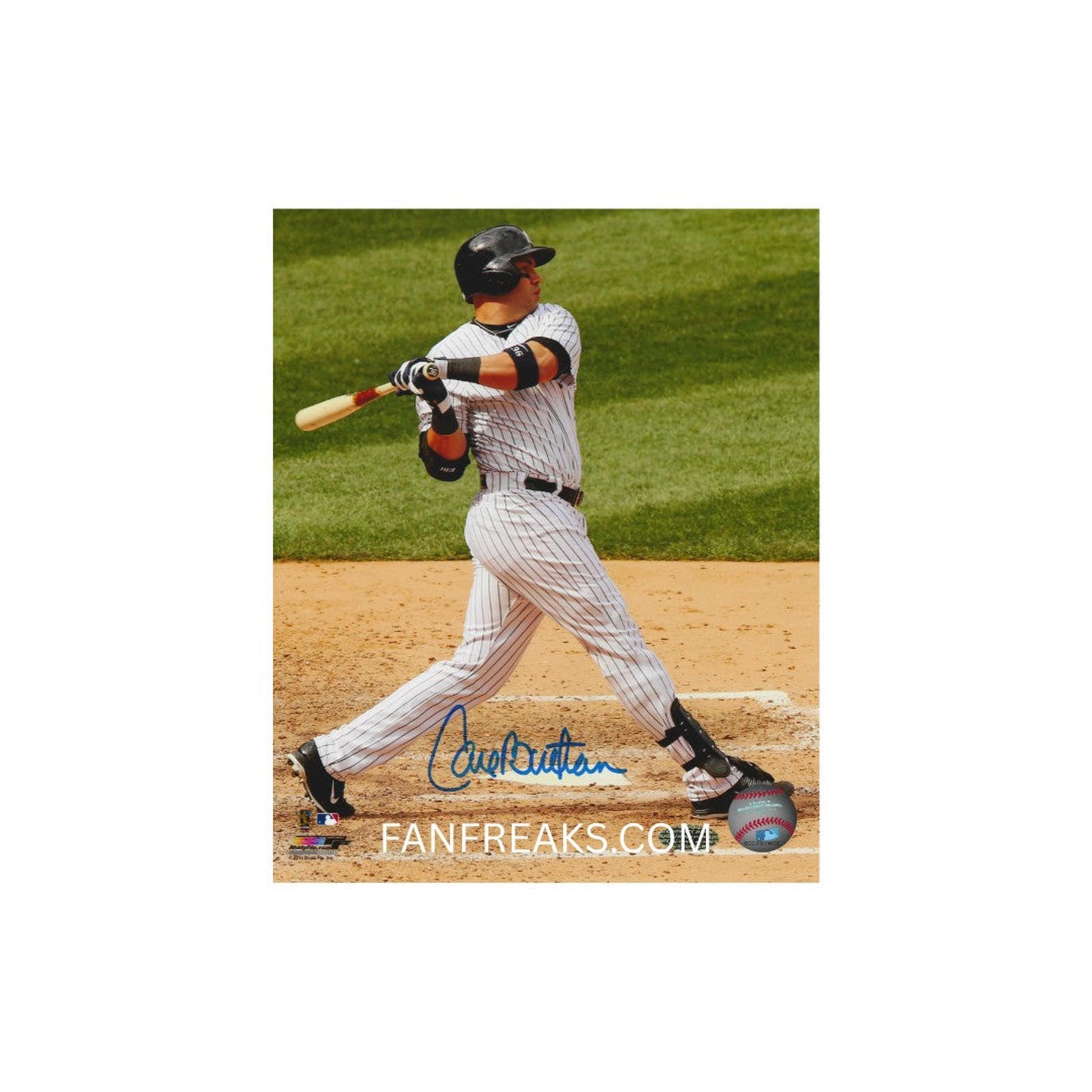 AUTOGRAPHED CARLOS BELTRAN 8X10 PHOTO NEW YORK YANKEES REPRINT