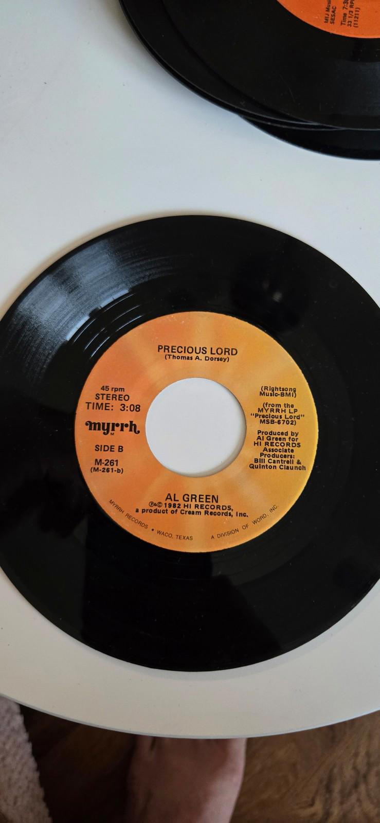 7-inch 45 RPM Vinyl Record "Morningstar" "Precious Lord" By Al Green