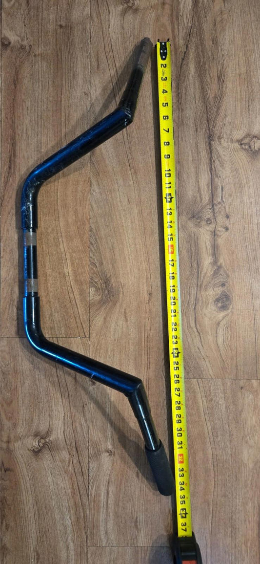 10" H x 35" L x 1" D Ape Hanger Motorcycle Handlebar Black