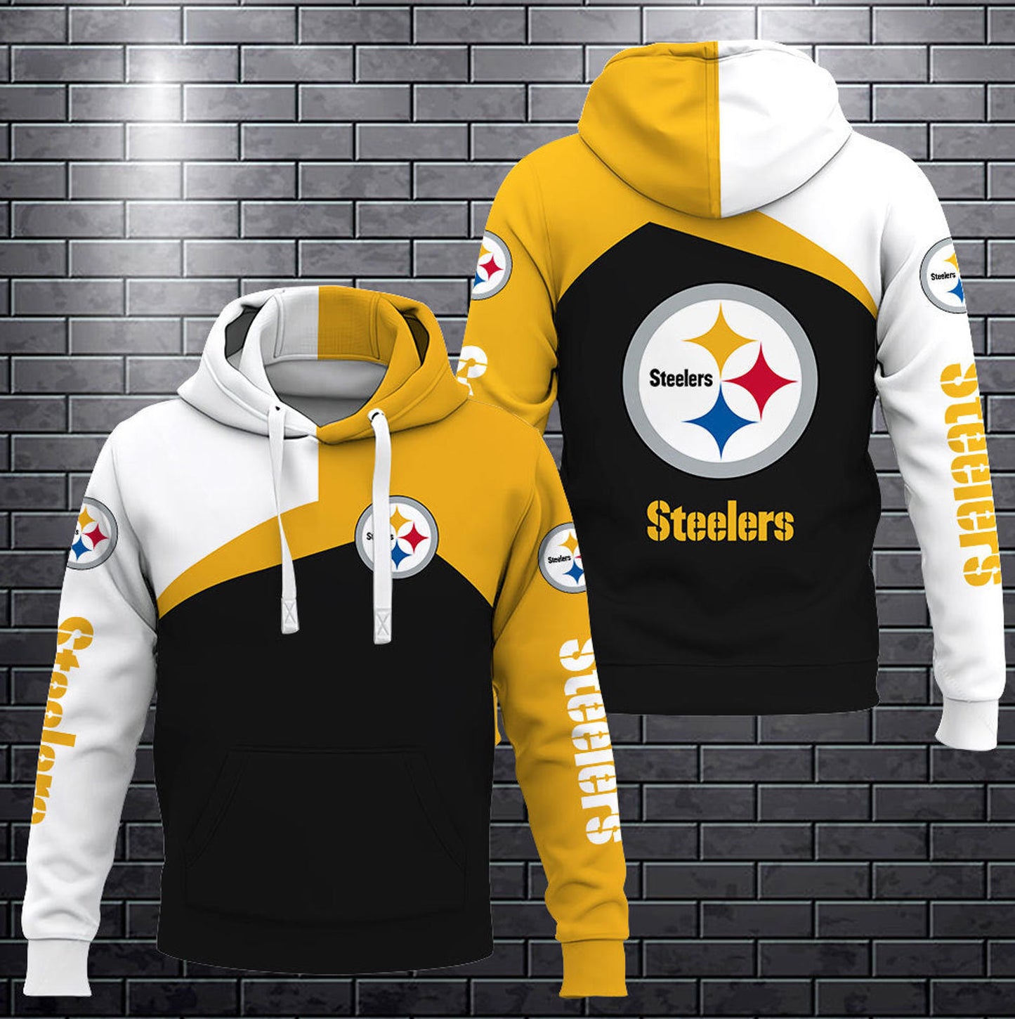 Men's NFL Sideline Athletic Stack Performance Pullover Hoodie