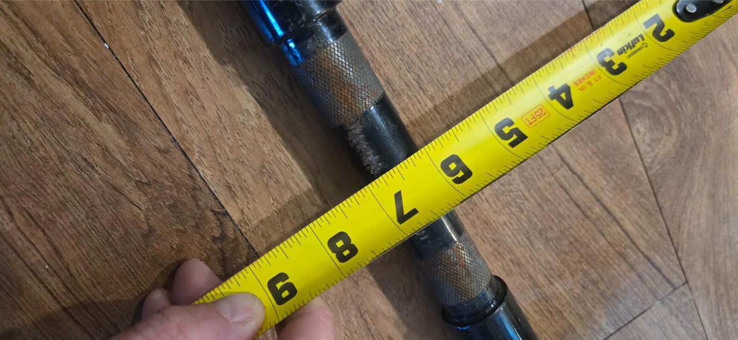 10" H x 35" L x 1" D Ape Hanger Motorcycle Handlebar Black