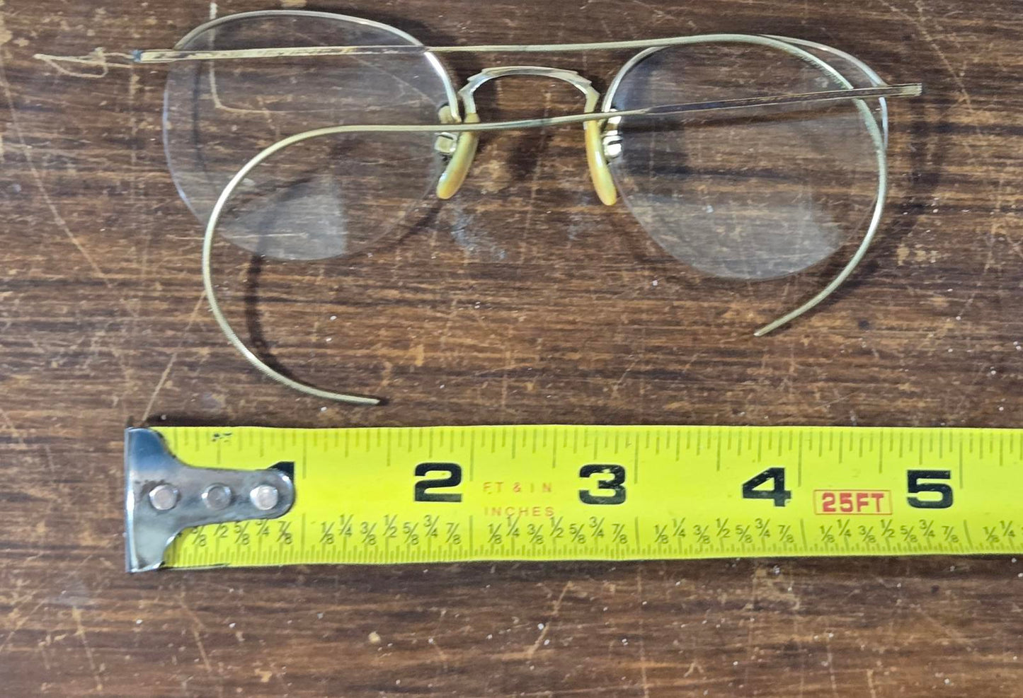 Bausch & Lomb Rimmless Eyeglasses Ful-Vue Gold Filled 1/10 Gold By Weight