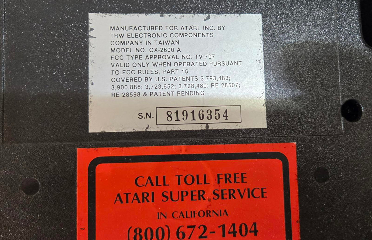 Atari Video Computer System CX-2600 Model 2 Joysticks 4 Paddle Controller