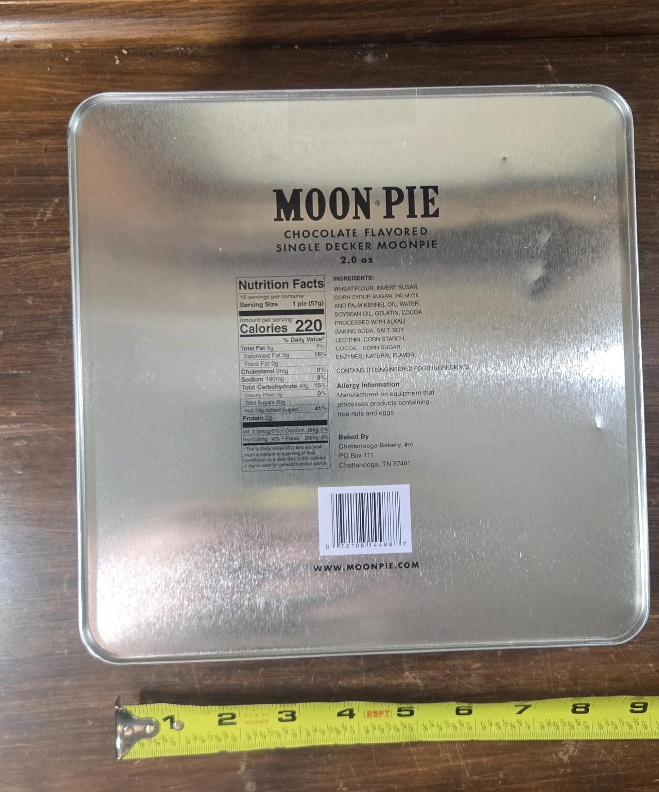 MoonPie The Original Marshmallow Sandwich Chocolate Flavor Tin