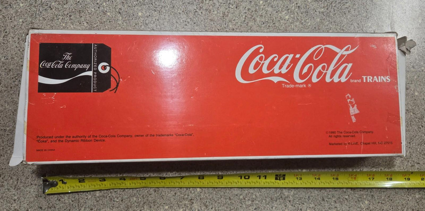 Coca Cola Heavy Hauler Tractor Trailer Flat Car Set Die Cast Metal 1990 15”