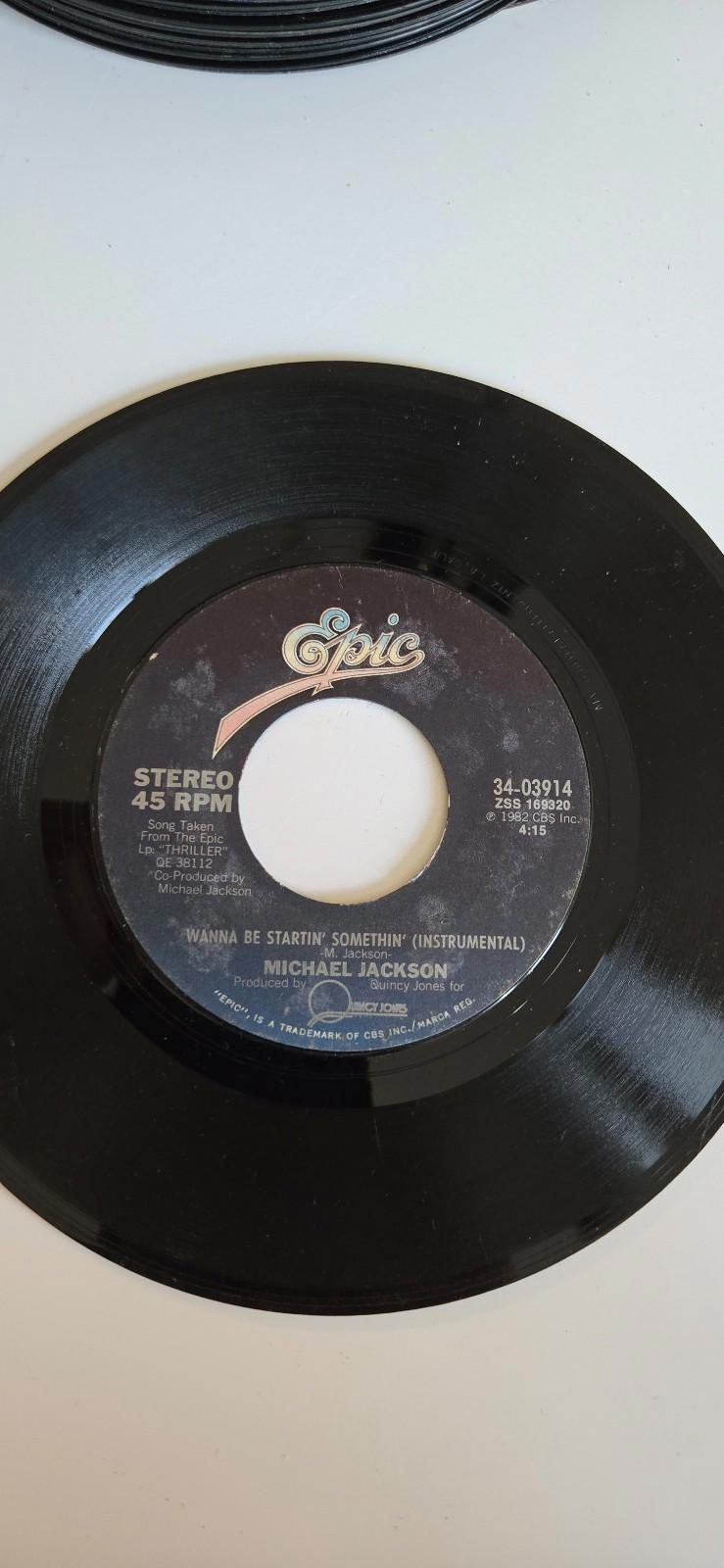 7-inch 45 RPM Vinyl Wanna Be Startin' Somethin'/ insturmental By Michael Jackson