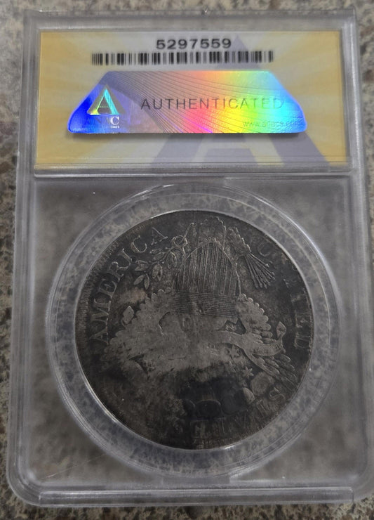 1798 Draped Bust Silver Dollar Large Eagle Anacs Graded Authentic 1$ Coin Antiqu